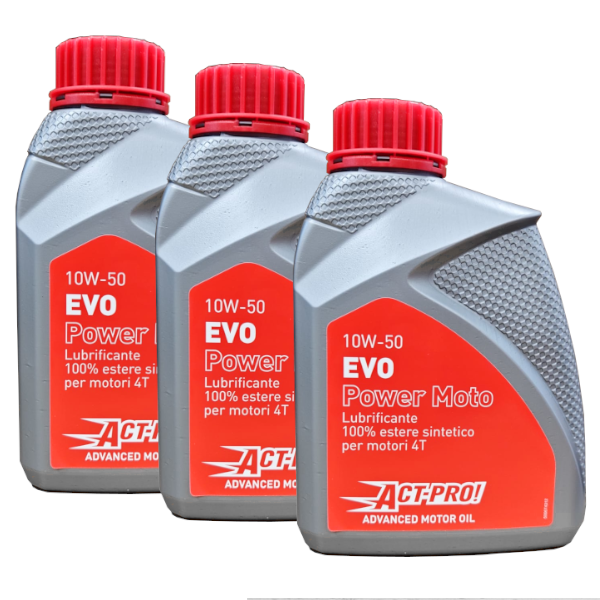 Act-Pro! EVO Power Olio Motore 10W-50 100% Estere Sintetico Originale 3Lt CF MOTO - VOGE - KYMCO