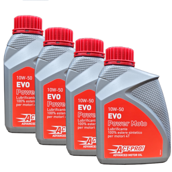 Act-Pro! EVO Power Olio Motore 10W-50 100% Estere Sintetico Originale 4Lt CF MOTO - VOGE - KYMCO