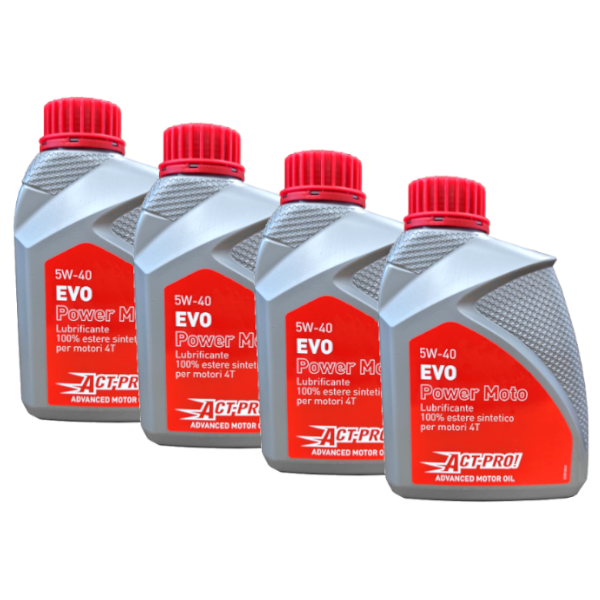 Act-Pro! EVO Power Olio Motore 5W-40 100% Estere Sintetico Originale 4Lt CF MOTO - VOGE - KYMCO