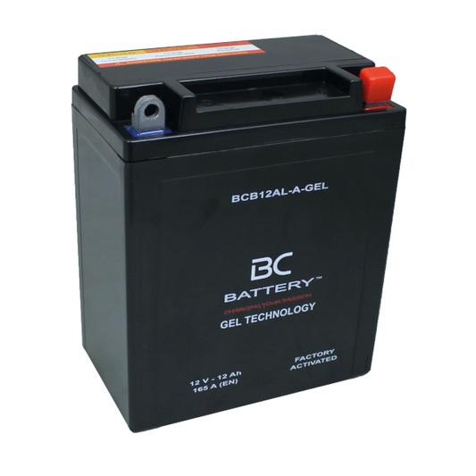 BC Battery BCB12AL-A-GEL Batteria Al Gel Moto e Scooter 12V 12Ah