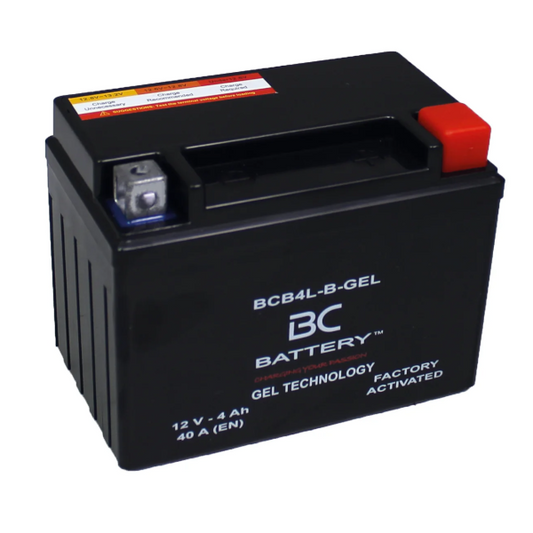 BC Battery BCB4L-B-GEL Batteria Al Gel Moto e Scooter 12V 4Amp