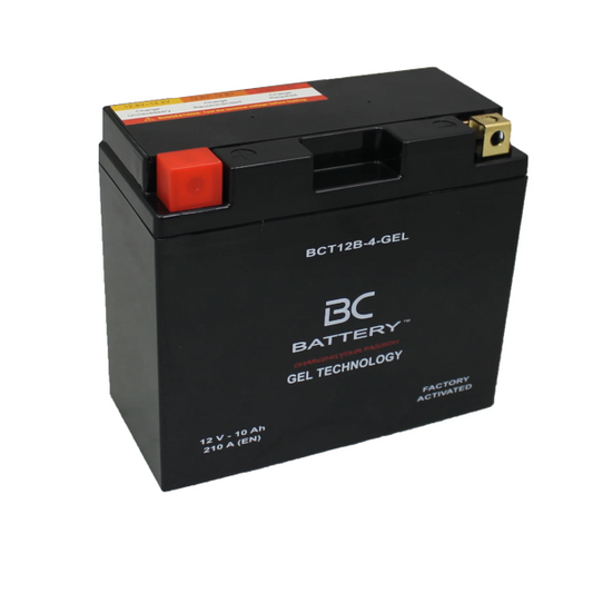 BC Battery BCT12B-4-GEL Batteria Al Gel Moto e Scooter 12V 10Ah