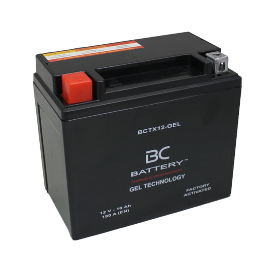 BC Battery BCTX12-GEL Batteria Al Gel Moto e Scooter 12V 10Ah