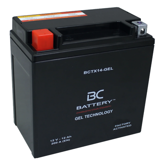 BC Battery BCTX14-GEL Batteria Al Gel Moto e Scooter 12V 12Ah