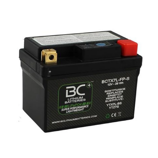 BC Battery BCTX7L-FP-S Batteria Litio 12V LIFEPO4 Scooter e Moto HONDA-YAMAHA-PIAGGIO-SYM-APRILIA-DERBI-SUZUKI-VESPA