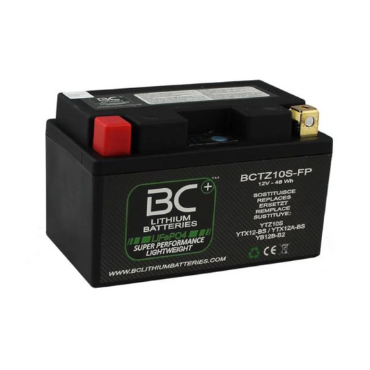 BC Battery BCTZ10S-FP Batteria Litio 12V LIFEPO4 Scooter e Moto PIAGGIO-SYM-SUZUKI-KYMCO-HONDA-BMW-APRILIA-MV AGUSTA-KAWASAKI-YAMAHA-TRIUMPH