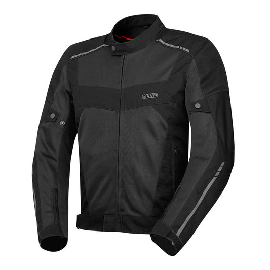 S-LINE Motorcycle Jacket With Protections Blouson été R-COOLER Black Size L