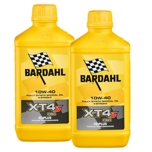 Bardahl XT4-S C60 SAE 10W-40 2LT Olio Motore Scooter e Moto 100% Sintetico