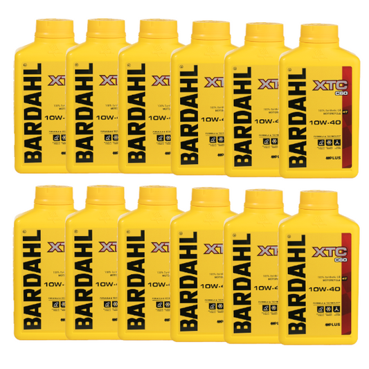 Bardahl XTC C60 SAE 10W40 12LT Olio Motore Scooter e Moto 100% Sintetico