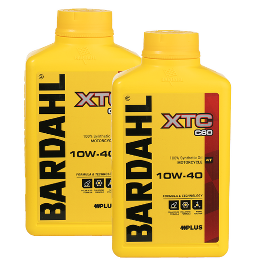 Bardahl XTC C60 SAE 10W40 2LT Olio Motore Scooter e Moto 100% Sintetico