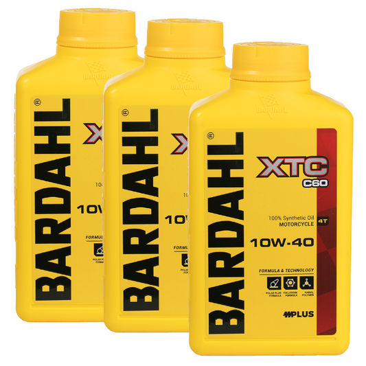 Bardahl XTC C60 SAE 10W40 3LT Olio Motore Scooter e Moto 100% Sintetico