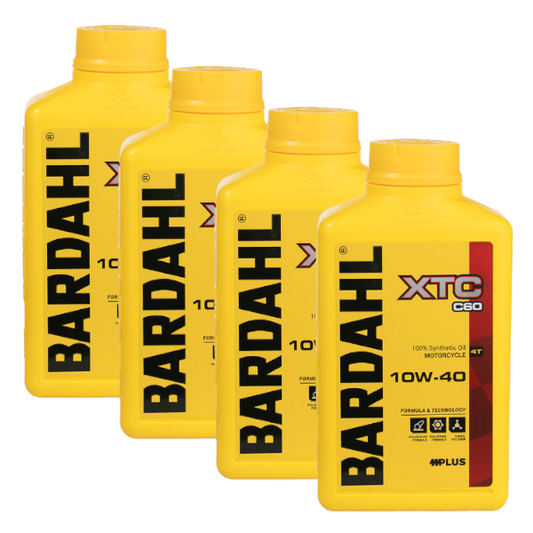Bardahl XTC C60 SAE 10W40 4LT Olio Motore Scooter e Moto 100% Sintetico