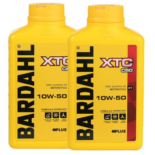 Bardahl XTC C60 SAE 10W50 2LT Olio Motore Scooter e Moto 100% Sintetico