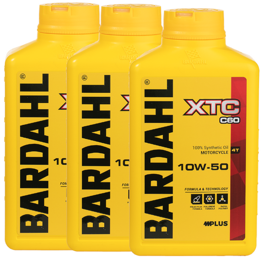 Bardahl XTC C60 SAE 10W50 3LT Olio Motore Scooter e Moto 100% Sintetico