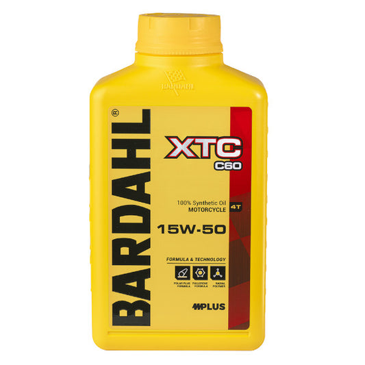 Bardahl XTC C60 SAE 15w50 1LT Olio Motore Scooter e Moto 100% Sintetico