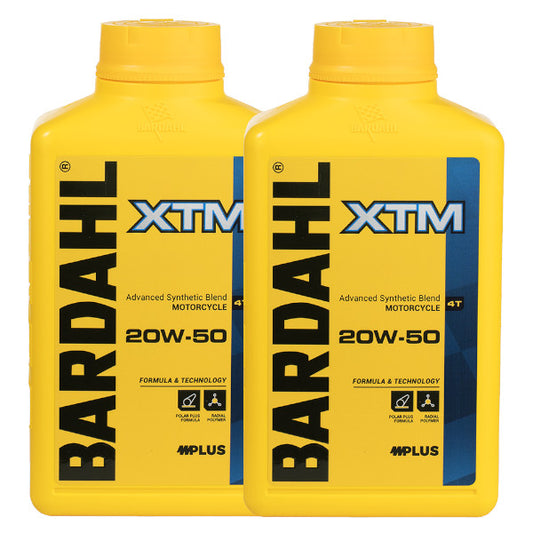 Bardahl XTM SAE 20W50 2LT Olio Motore Scooter e Moto 100% Sintetico