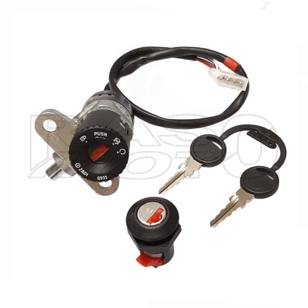 Beta Lock Switch Kit With Keys And Steering Lock RR ENDURO - MOTARD Original Spare Part 024.40.001.00.00