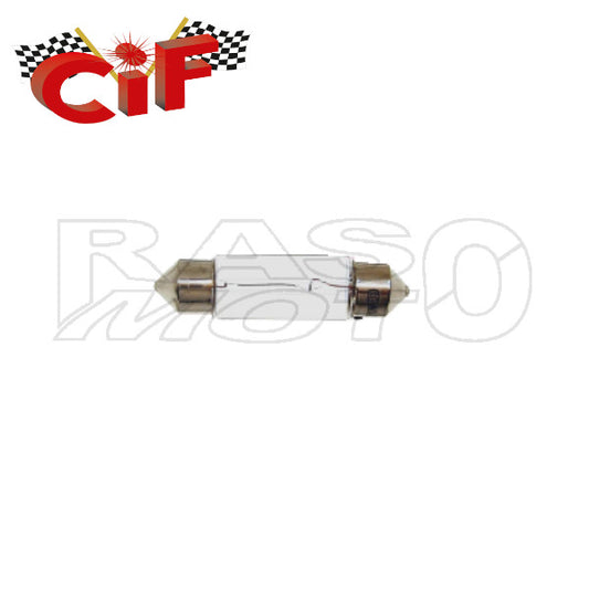 Cif 1426 Lampadina A Siluro 10,5x38  6V/5W Luce Posizione Fanale Posteriore Piaggio VESPA 50 SPECIAL - PRIMAVERA - GS - GL - SUPER - SPRINT - SS
