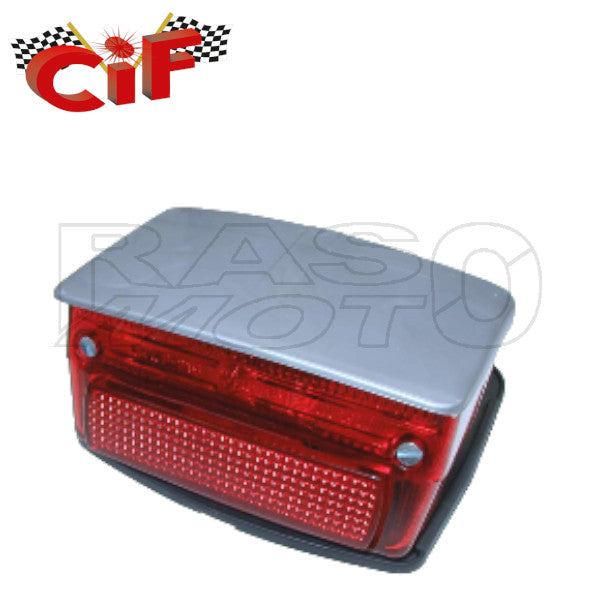 Cif 1765 Fanale Stop Posteriore Completo Di Guarnizione Tetto Grigio Piaggio VESPA 50 SPECIAL