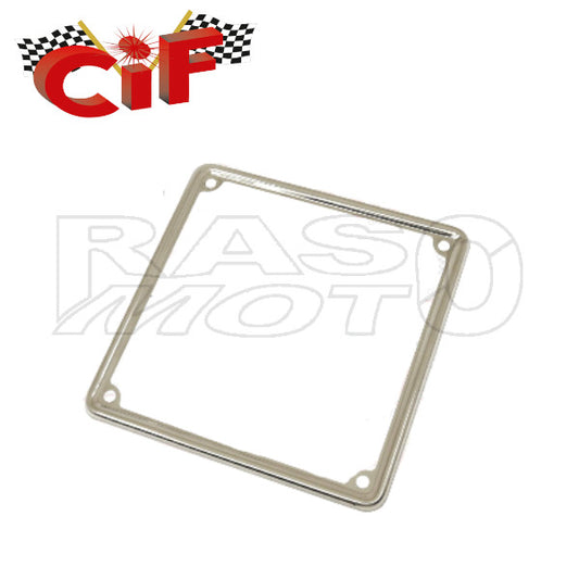 Cif 3277-IX Cornice Targa Inox Lucidata Vecchia Dimensioni 170x170mm Piaggio VESPA - MOTO