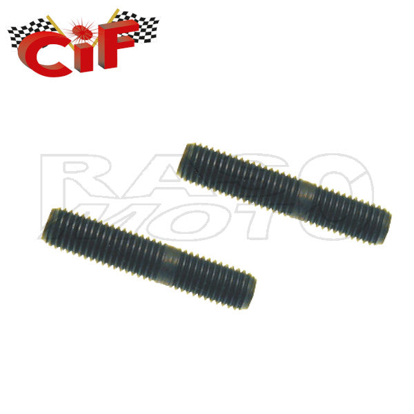 Cif 5047 Coppia Prigionieri Raccordo Scarico Marmitta M6x32 Piaggio VESPA 50 - 90 - 125 PRIMAVERA - ET3 - PK 50