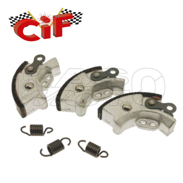 Cif 5570-CM Clutch Mass Set 3pcs + 3 Single Speed Springs Piaggio CIAO - BRAVO - BOXER - YES WITHOUT VARIATOR