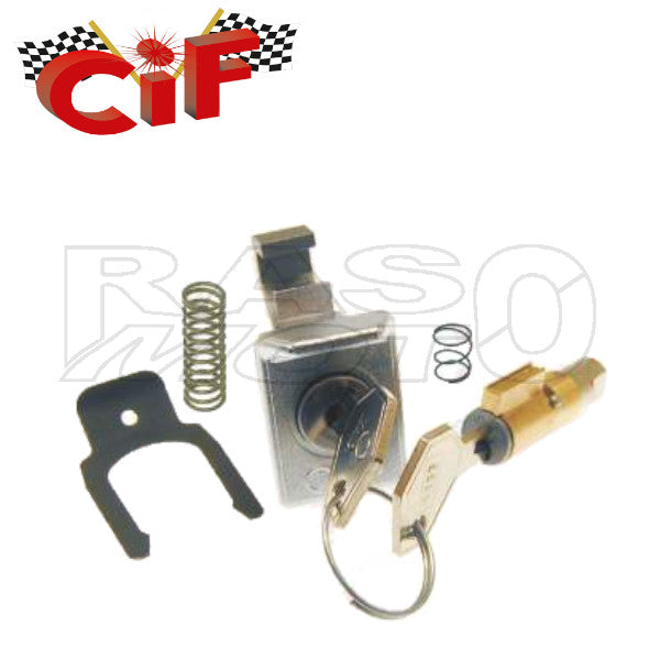 Cif 5654 Kit Serratura Bloccasterzo + Bauletto Con Chiave Unica Piaggio VESPA 50 - 125 PRIMAVERA - P 125 X - P 150 S 150 SUPER - 200 RALLY