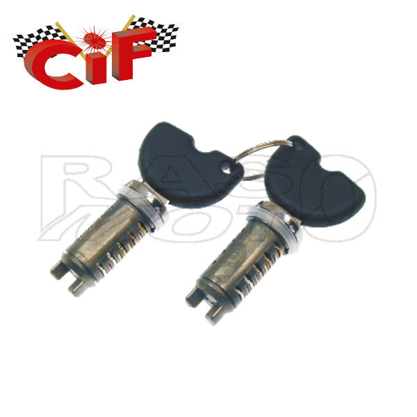 Cif 6219 Serie Serrature 2 Cilindretti e 2 Chiavi Scooter Piaggio  LIBERTY - FLY - ZIP - Gilera TYPHOON