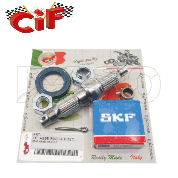 Cif 6501-KT Kit Asse Ruota Posteriore Completa Scooter Piaggio 125 - 150 - HEXAGON - SFERA - SKIPPER - VESPA ET4 - Gilera TYPHOON - X-XR