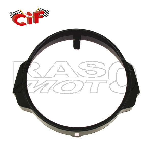Cif Schwarzer Eisen-Frontlichtring Piaggio VESPA PX PE ARCOBALENO