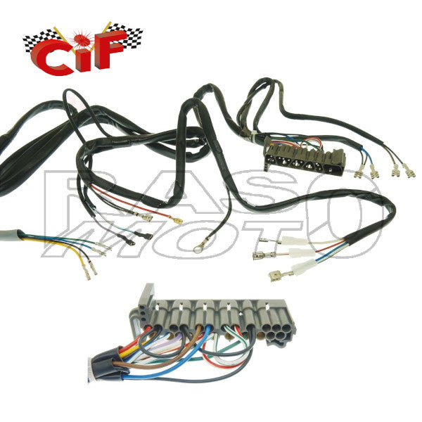 Cif 9610 Electrical System With Connectors Piaggio VESPA PK 50 - PK 50 S With Indicators