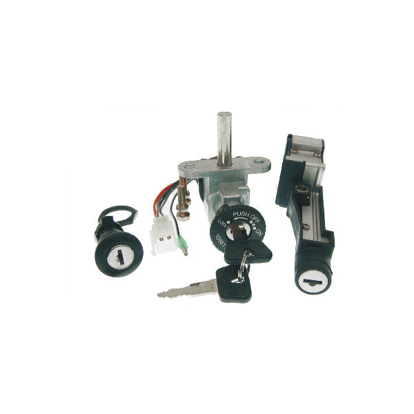 Cif-Kit 3-tlg. Zündschloss + Sitzbankschloss + Topcase Malaguti F12 PHANTOM 50