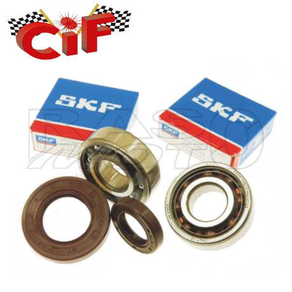 Cif 5162-KTF Kit Cuscinetti + Paraoli In Viton Specifico Per Alberi Motore Piaggio VESPA 50-125 PRIMAVERA-ET3-PK 50-PK 50 XL-RUSH-N-HP-APE 50