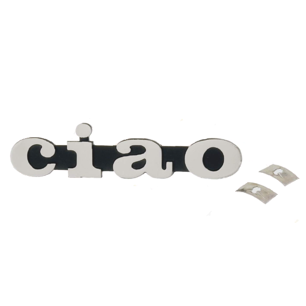 Cif Targhetta Stemma Con Molle Fiancatine Laterali Piaggio CIAO 5751 - 163966