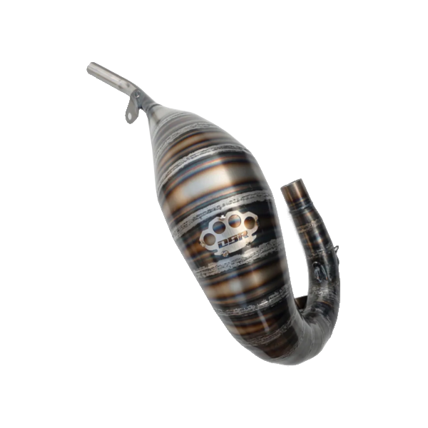 DBR Scarico Marmitta Pancia Superfast Alta Fino a 89cc D.32 Per Moto Beta RR ENDURO - MOTARD 2012-2025
