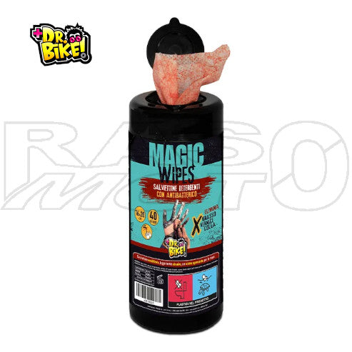 DR.Bike Reinigungstücher MAGIC WIPES Entfettungswirkung 40 Streifen