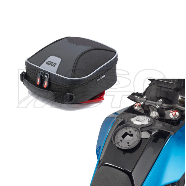 Givi Borsello Serbatoio TANKLOCK + Attacco Flangia Specifica Per CFMoto MT450 2024 XS319Y+BF89