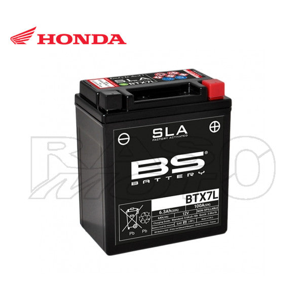 Honda BS Battery BTX7L SLA Factory Activated 12V 6Ah VISION - SH Original Spare Part 31500-KZZ-505HE
