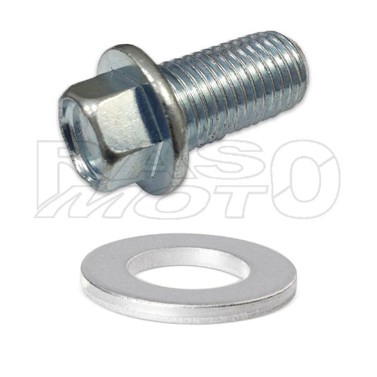 Honda Bullone + Rondella Tappo Di Scarico Olio Motore Scooter SH 300 - 350  - FORZA 250 - 300 - 350 - ADV 350 Ricambio Originale 9410912000 + 90002KTW900