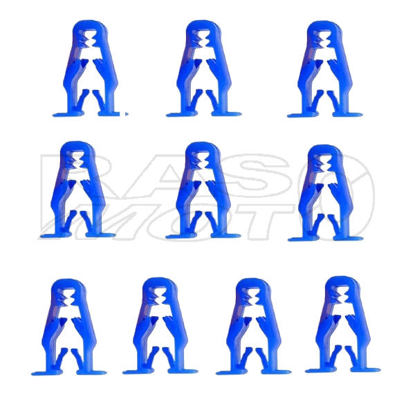 Kit 10pcs Blue Snap Clips Assembly Plastic Fairings Scooter and Motorcycle Honda 90666-K59-A11