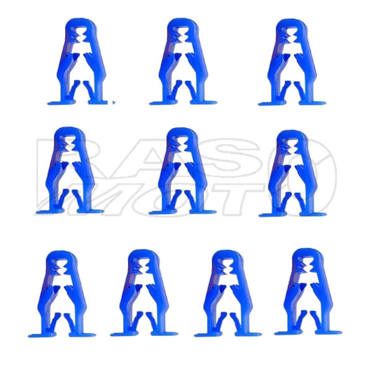 Kit 10pz Clip A Scatto Blu Montaggio Carene Plastiche Scooter e Moto Honda 90666-K59-A11