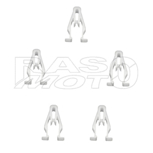 Kit 5pz Clip A Scatto Montaggio Carene Plastiche Scooter e Moto Honda 90666-SDA-A01