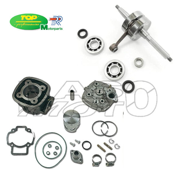 Kit KT00097+9934900 Piaggio Scooter Liquid DR Cylinder Kit 70cc + TOP Performances Full Shoulder Crankshaft PIAGGIO - APRILIA - DERBI - GILERA