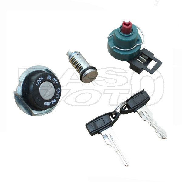 Kit Serrature Chiavi Toppa Scooter Piaggio ZIP - LIBERTY - TYPHOON - VESPA LX - RUNNER 50 77208137