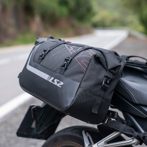 LS2 Coppia Borse Laterali FREEDOM Impermeabili 20L+20L Moto Universali