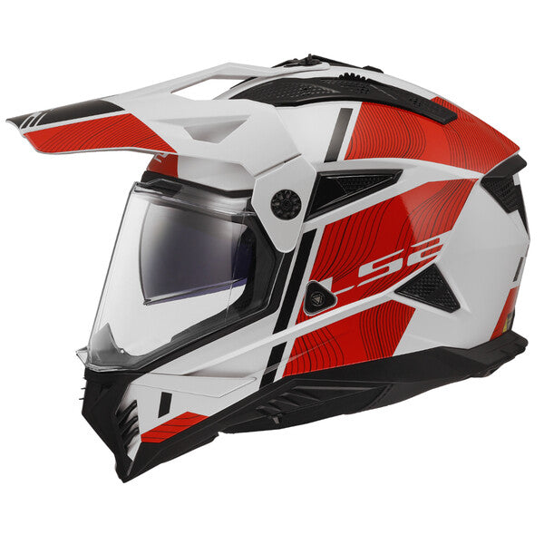 LS2 Casco Adventure PIONEER II MX702 Doppia Visiera Moto
