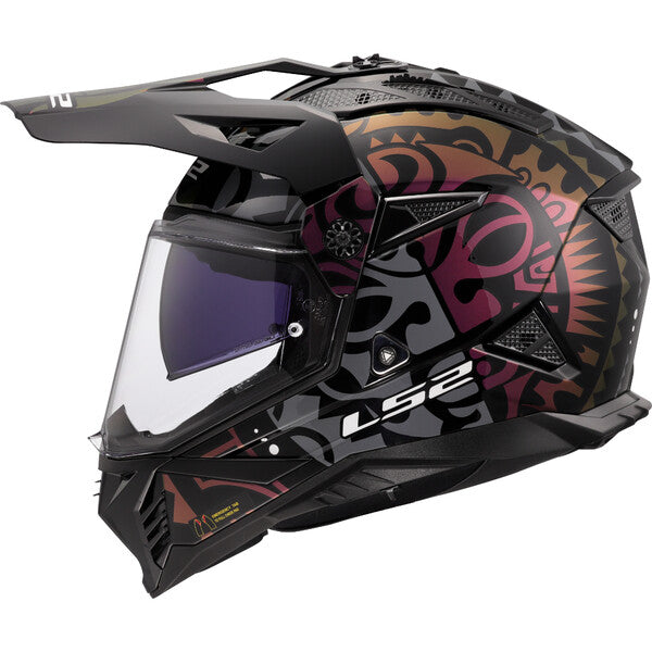 LS2 Casco Adventure PIONEER II MX702 Doppia Visiera Moto
