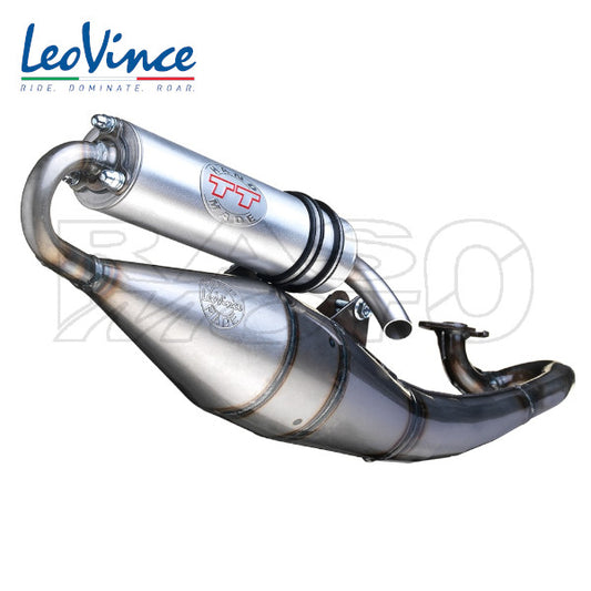 LeoVince 4051 Marmitta Scarico TT Hand Made OMOLOGATA Scooter Malaguti F12 PHANTOM