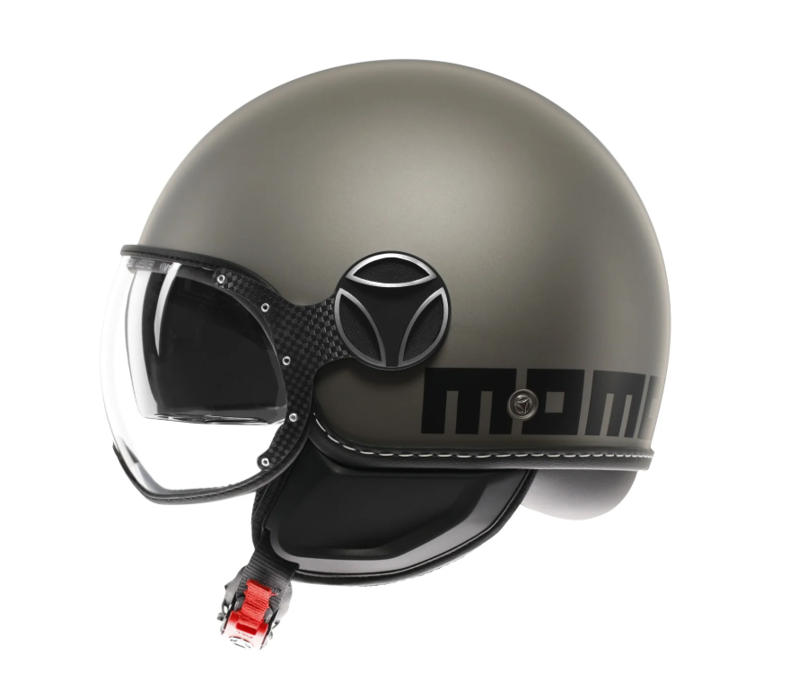 MOMODESIGN Jet Motorcycle Helmet FGTR EVO Mono E2206 Matt Titanium / Black