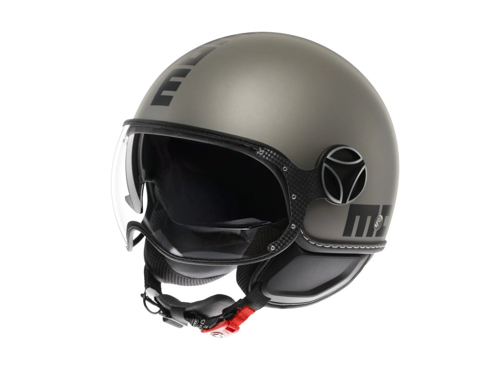 MOMODESIGN Jet Motorcycle Helmet FGTR EVO Mono E2206 Matt Titanium / Black